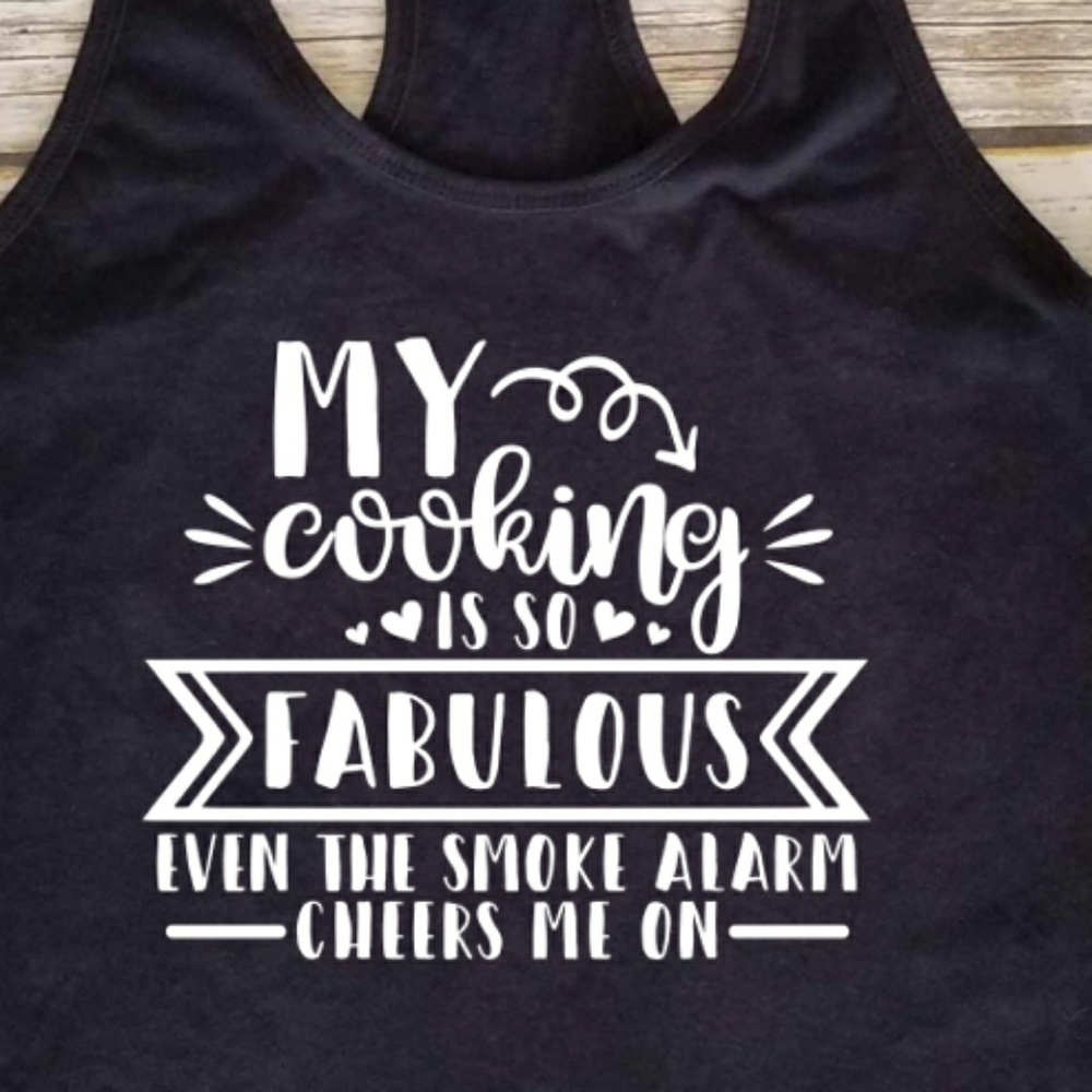 My Cooking is so Fabulous  Ladies black tank top